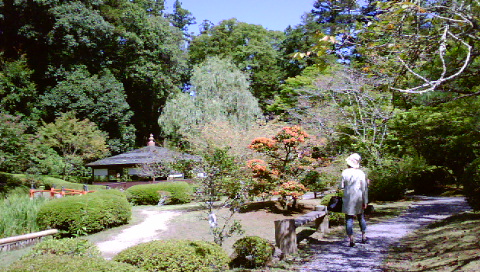 石山寺庭